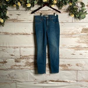 Women's Madewell 9" Mid Rise Skinny Jeans Size 27 Petite